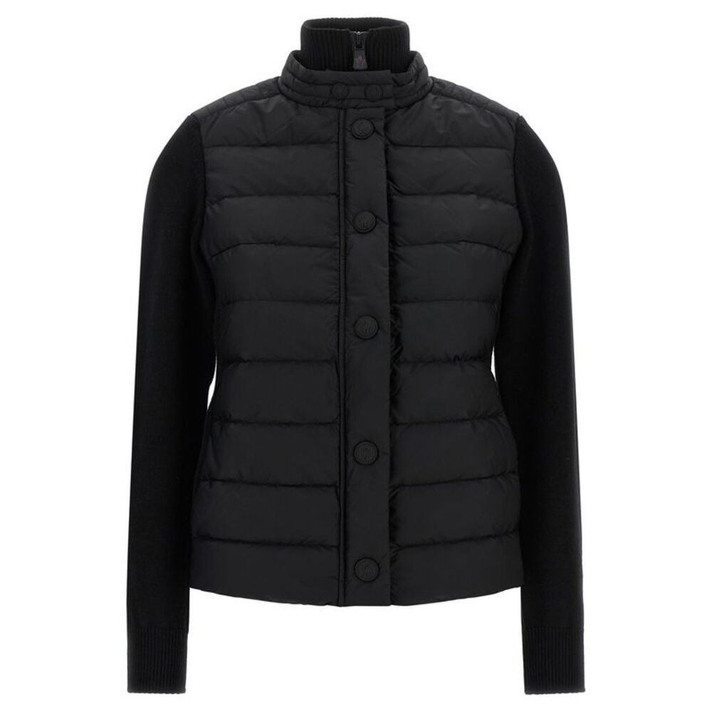 Moncler Grenoble Black Polyamide Women's Cardigan